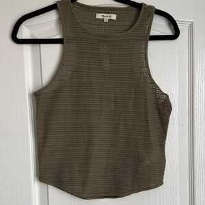 Madewell Olive Green Knit Tank Top